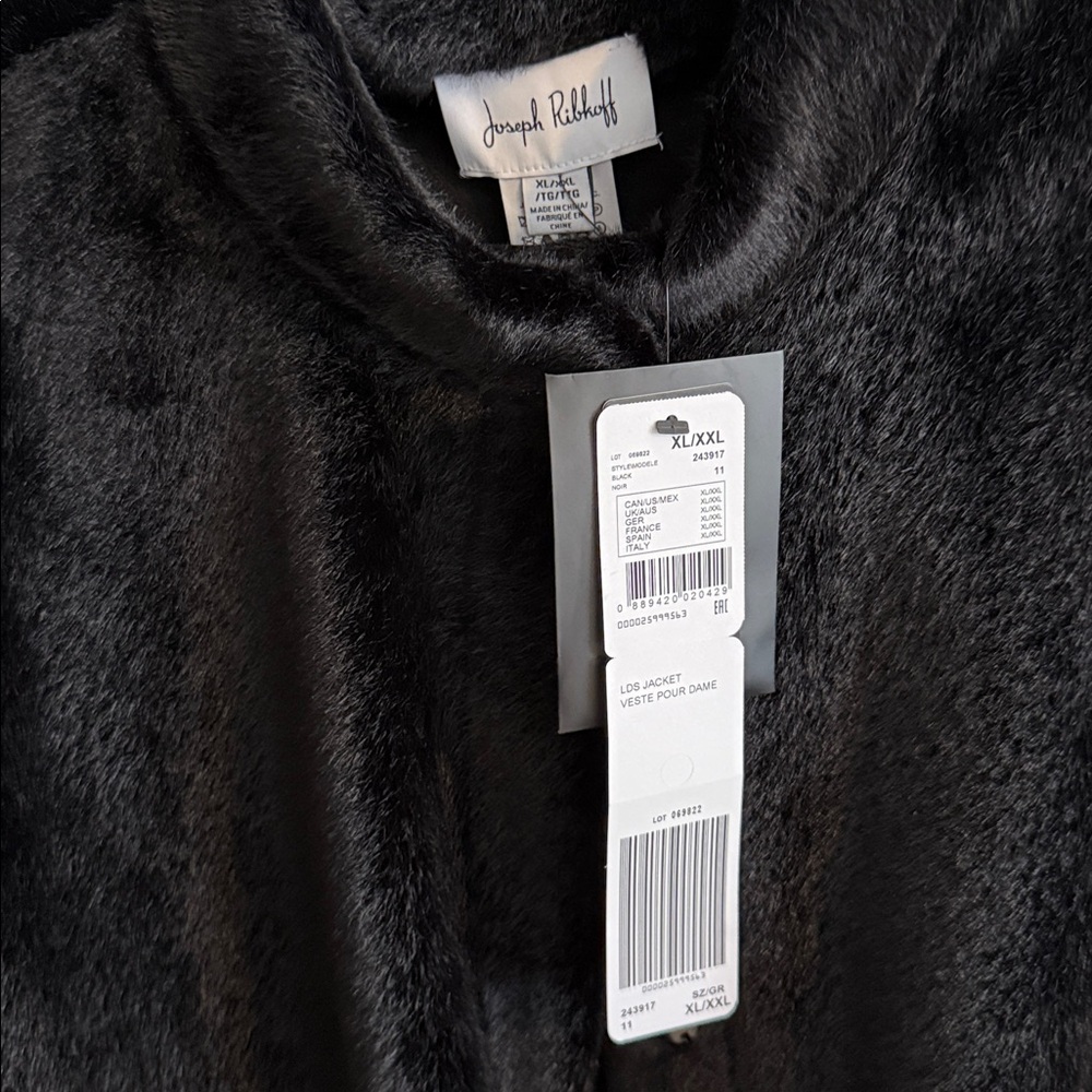NWT Joseph Ribkoff Black Cape Jacket - Picture 2 of 5